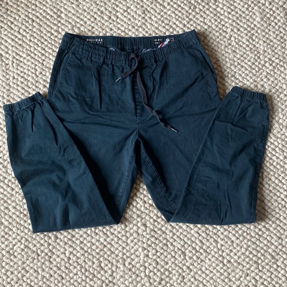 Navy Cotton Joggers